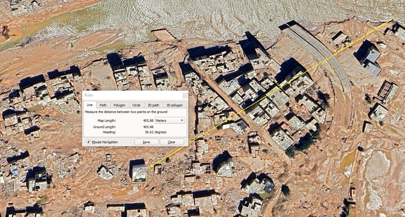مساحة نت | حقيقة صمود منزل درنة المعجزة في وجه الفيضانات.. الأقمار الصناعية تحسم الجدل (صور) مساحة نت | حقيقة صمود منزل درنة المعجزة في وجه الفيضانات.. الأقمار الصناعية تحسم الجدل (صور)