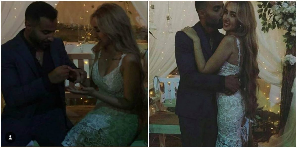 الصور الأولى لحفل خطبة أحمد فهمي وهنا الزاهد.. بعد شائعات ارتباطهما