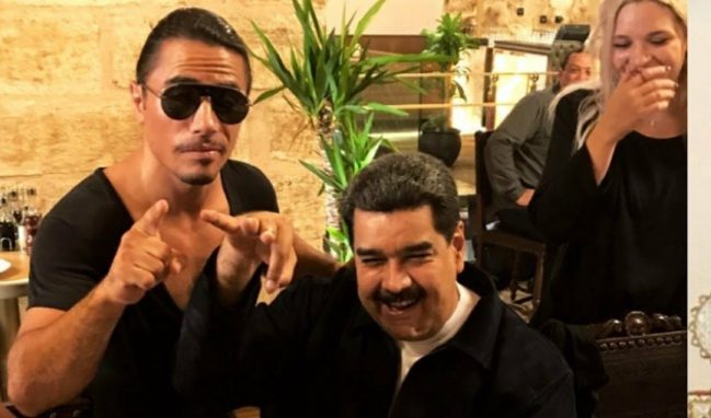 مادورو في مطعم التركي نصرت باسطنبول