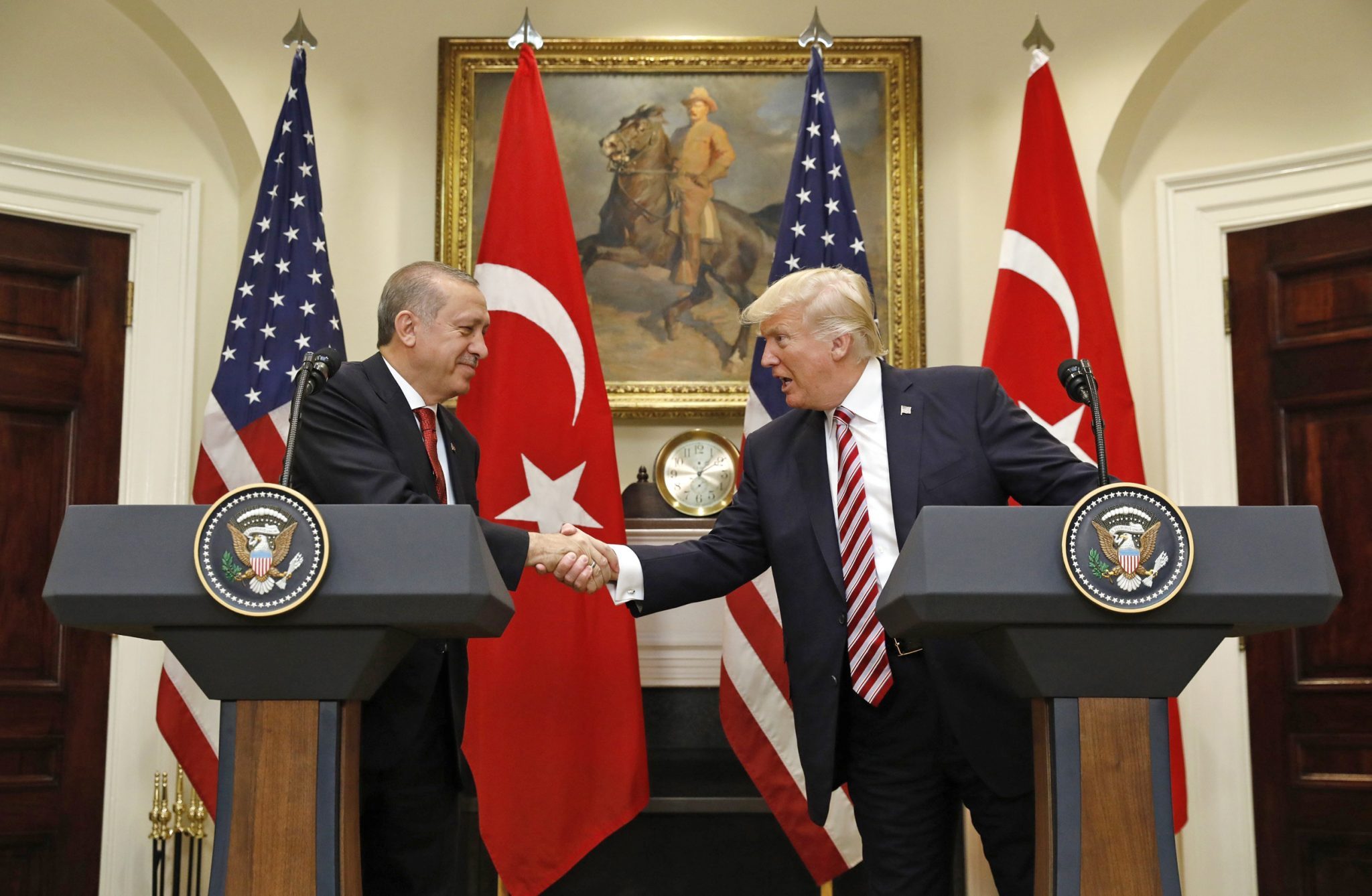 الرئيس التركي رجب طيب أردوغان والرئيس الأميركي دونالد ترامب