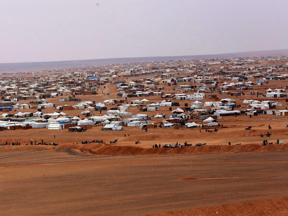 مخيم الركبان للاجئين السوريين