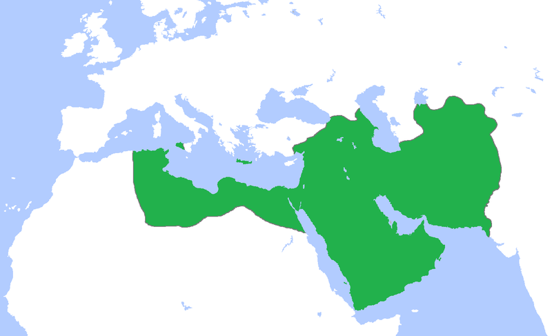 خريطة الخلافة العباسية في ذروة قوتها/ wikimedia