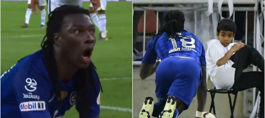 شاهد.. فيديو طريف لطفل يجمع الكرات أُصيب بالذعر عقب تسجيل لاعب هدفاً في الدوري السعودي