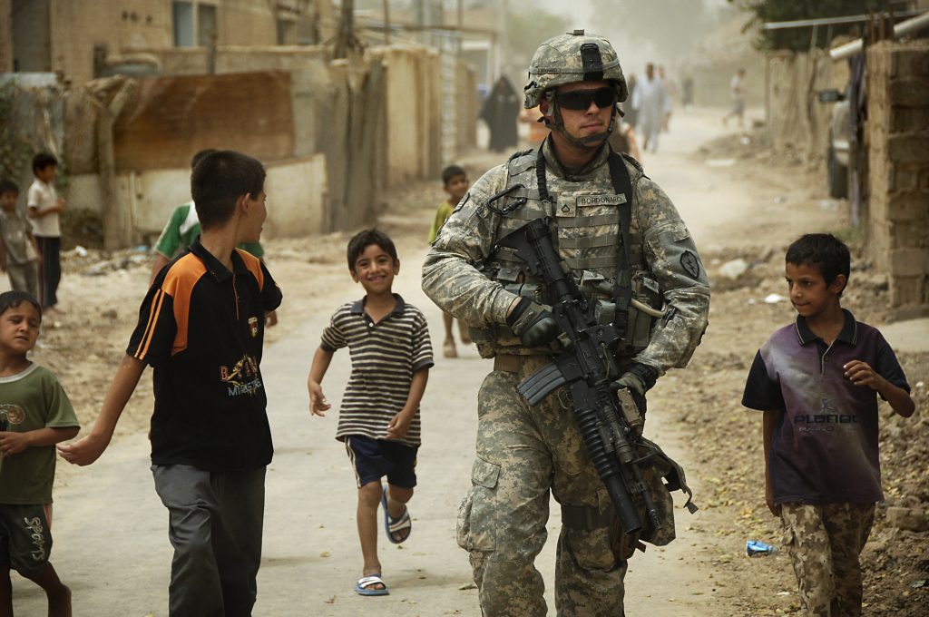 جندي أمريكي في العراق الحرب / رويترز