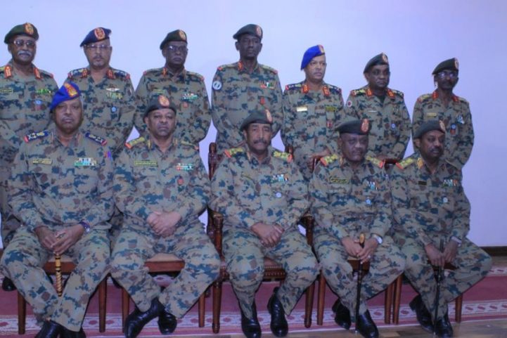 قادة المجلس العسكري الحالي في السودان