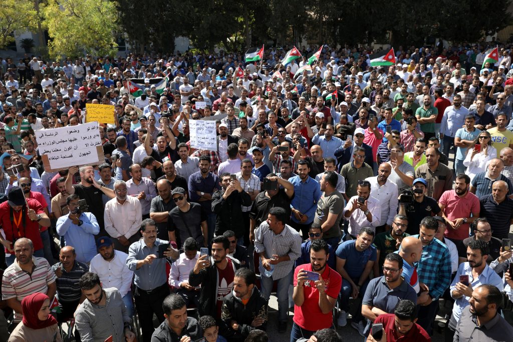 الأردن احتجاجات المعلمين نقابة المعلمين في الأردن
