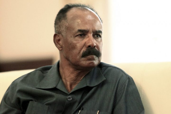 أسياس أفورقي الرئيس الأول والحالي لإريتريا منذ الانفصال عن إثيوبيا عام 1993