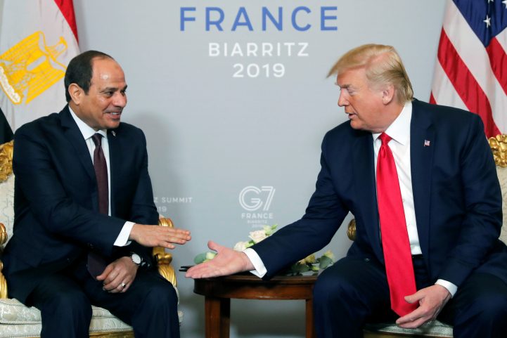 دونالد ترامب وعبد الفتاح السيسي/ رويترز