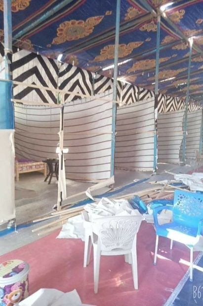 صورة من المستشفى الميداني/مواقع التواصل