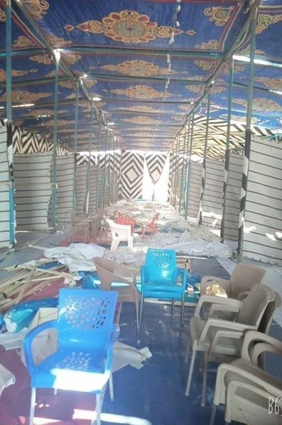 صورة من المستشفى الميداني/مواقع التواصل