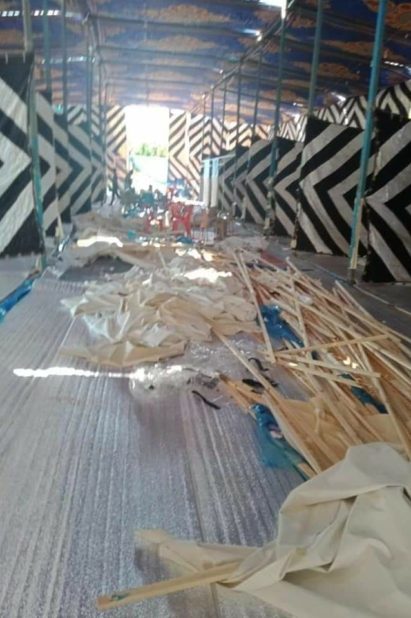 صورة من المستشفى الميداني/مواقع التواصل