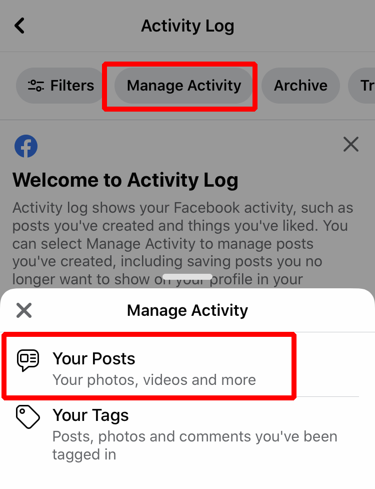 طريقة حذف منشوراتك القديمة من فيسبوك
