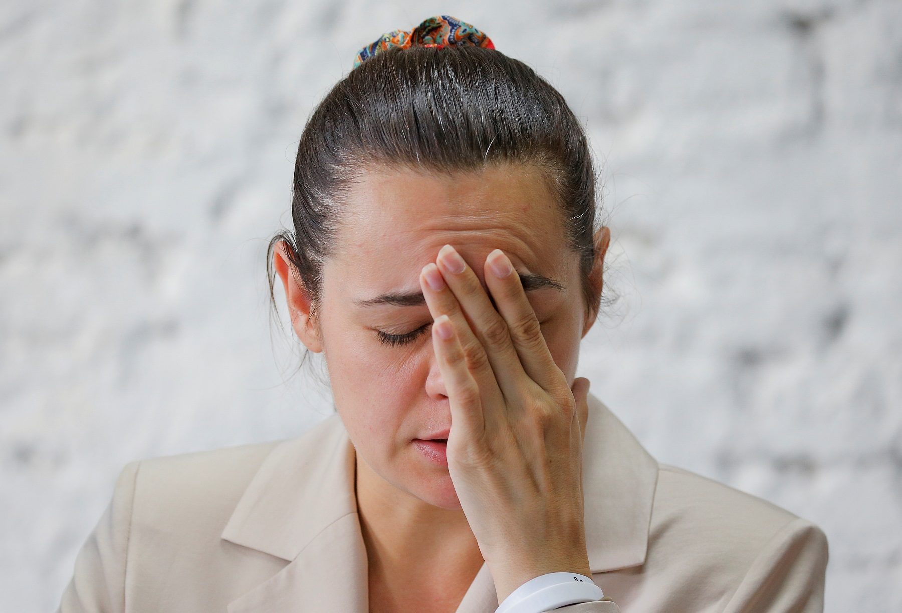 سفيتلانا تيخانوفسكي زعيمة المعارضة في روسيا البيضاء/ رويترز