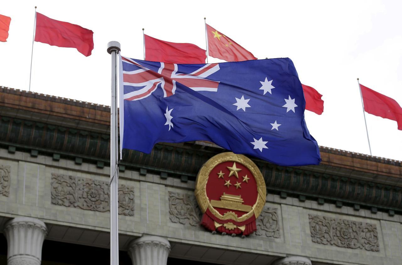 أستراليا الصين ضد العلاقات بين