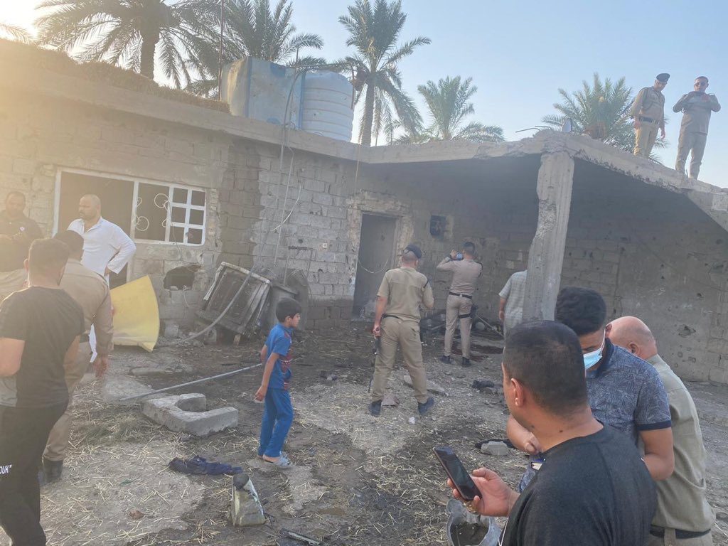 قصف قرب مطار بغداد- أرشيف-منصات التواصل