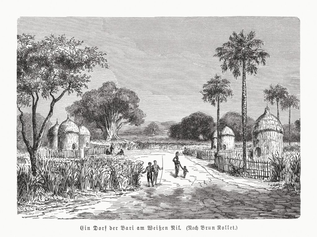 قرية فى جنوب السودان عام 1891 (istock)