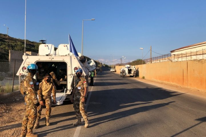 قوات حفظ السلام التابعة للأمم المتحدة (يونيفيل) في الناقورة/ رويترز