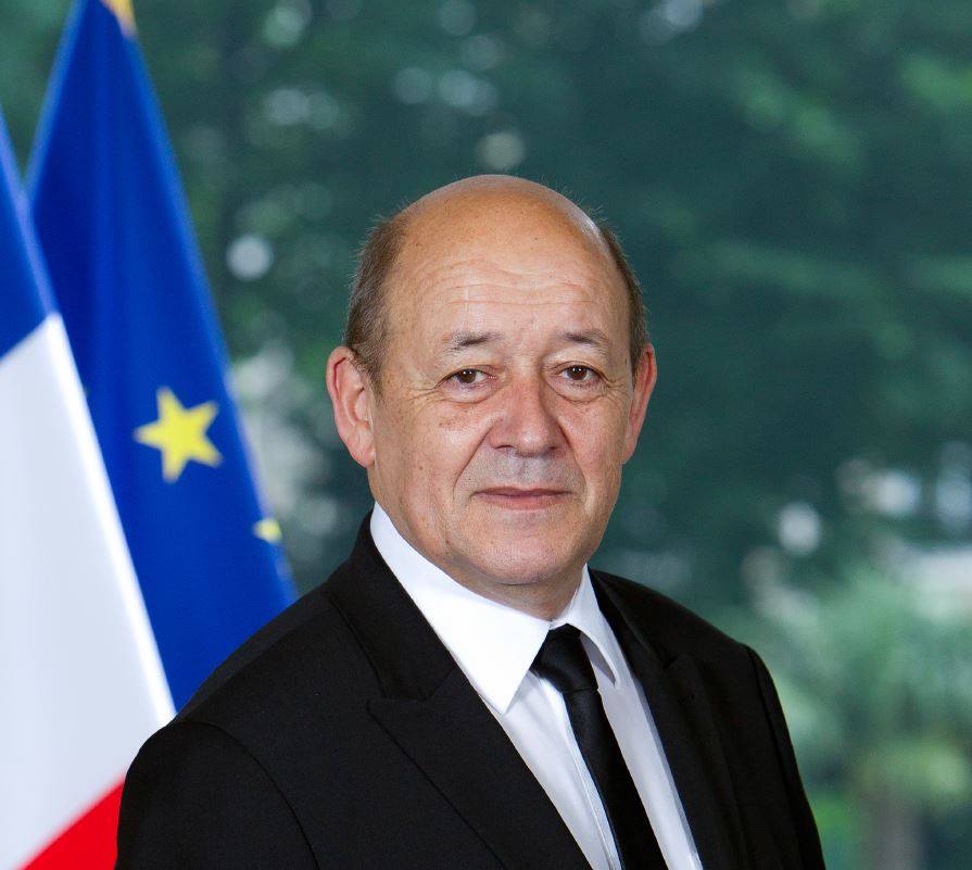 وزير خارجية فرنسا جان إيف لودريان/ منصات التواصل