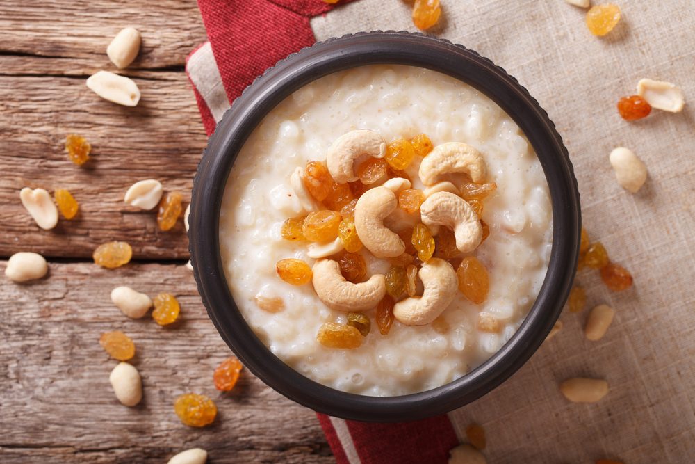 بودينغ الأرز\ shutterstock