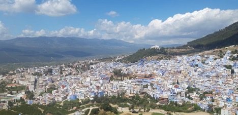 منظر عام لمدينة شفشاون في المغرب