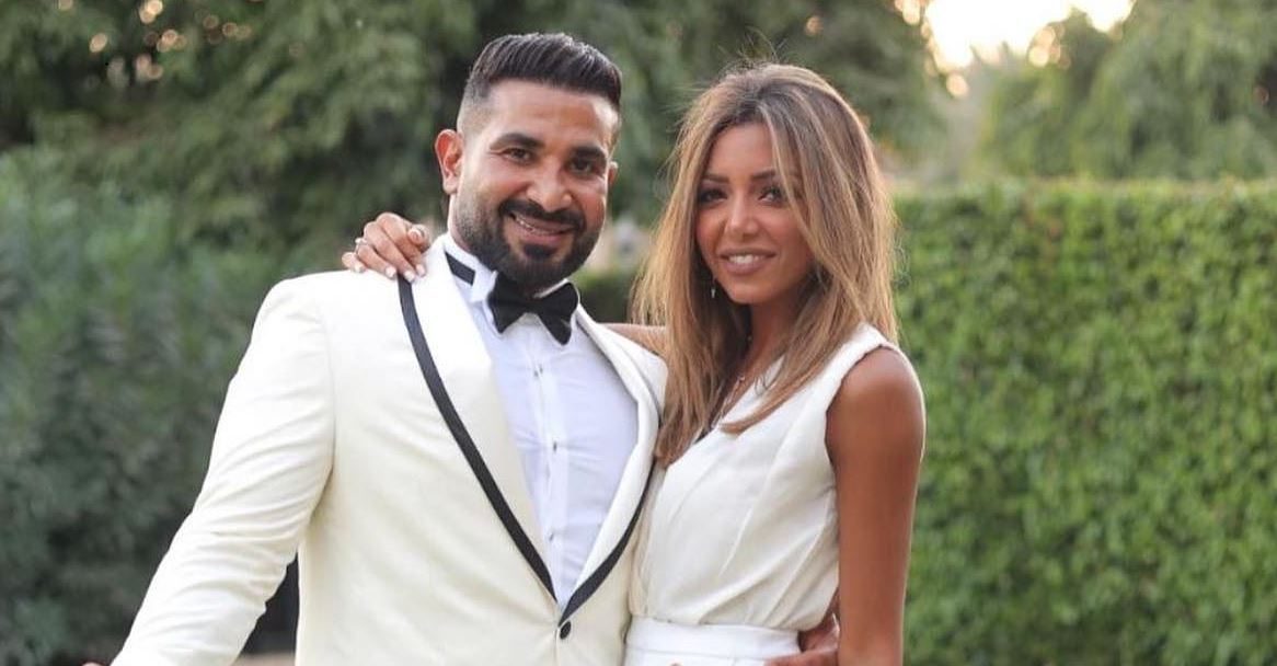 أحمد سعد وعلياء بسيوني بعد عقد القران