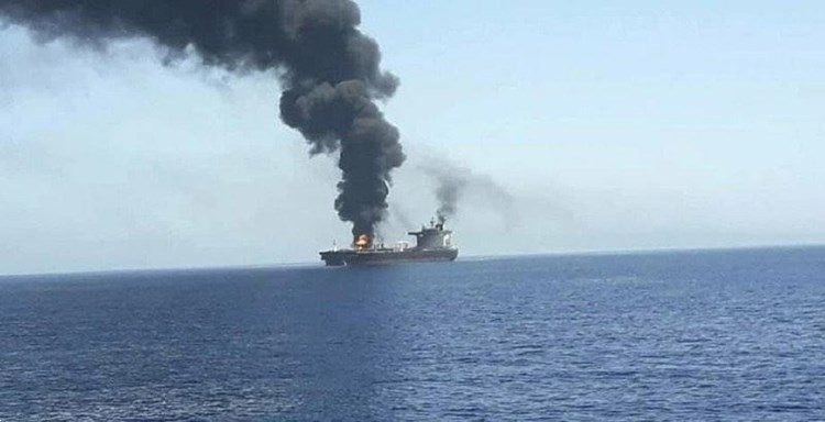  سفينة بريطانية إسرائيل إيران سفينة اسفالت محاولة اختطاف عمان