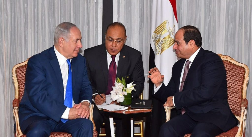 نتنياهو السيسي إسرائيل مصر