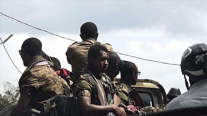 قوات تابعة للجيش الإثيوبي في إقليم تيغراي/ الأناضول