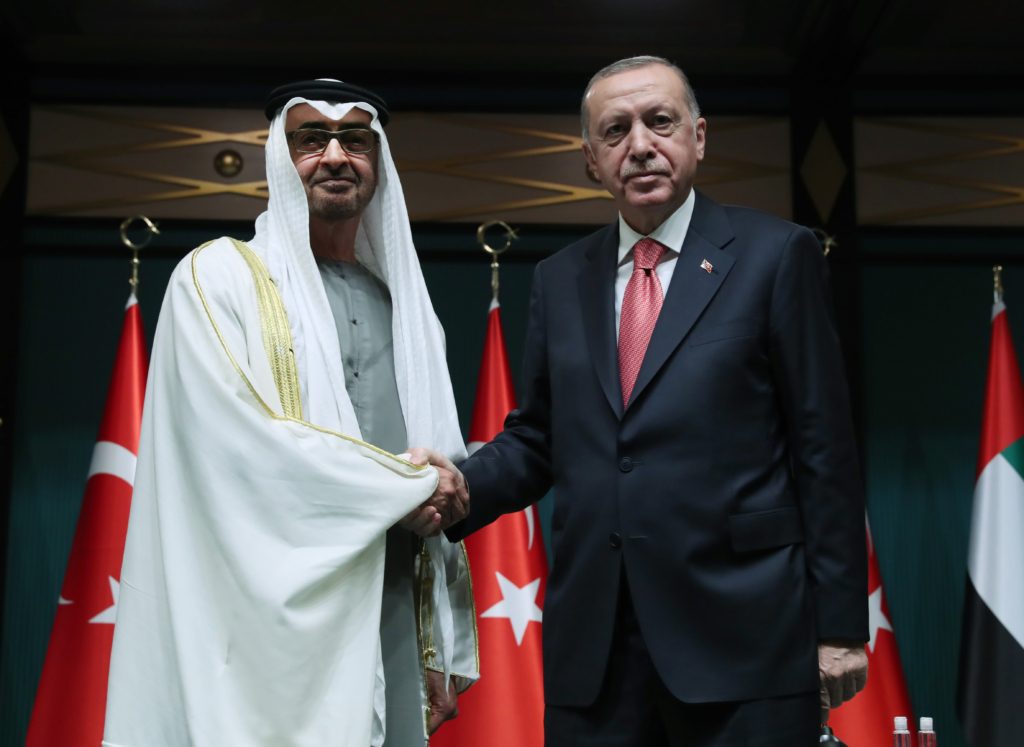 أردوغان تركيا بن زايد الإمارات