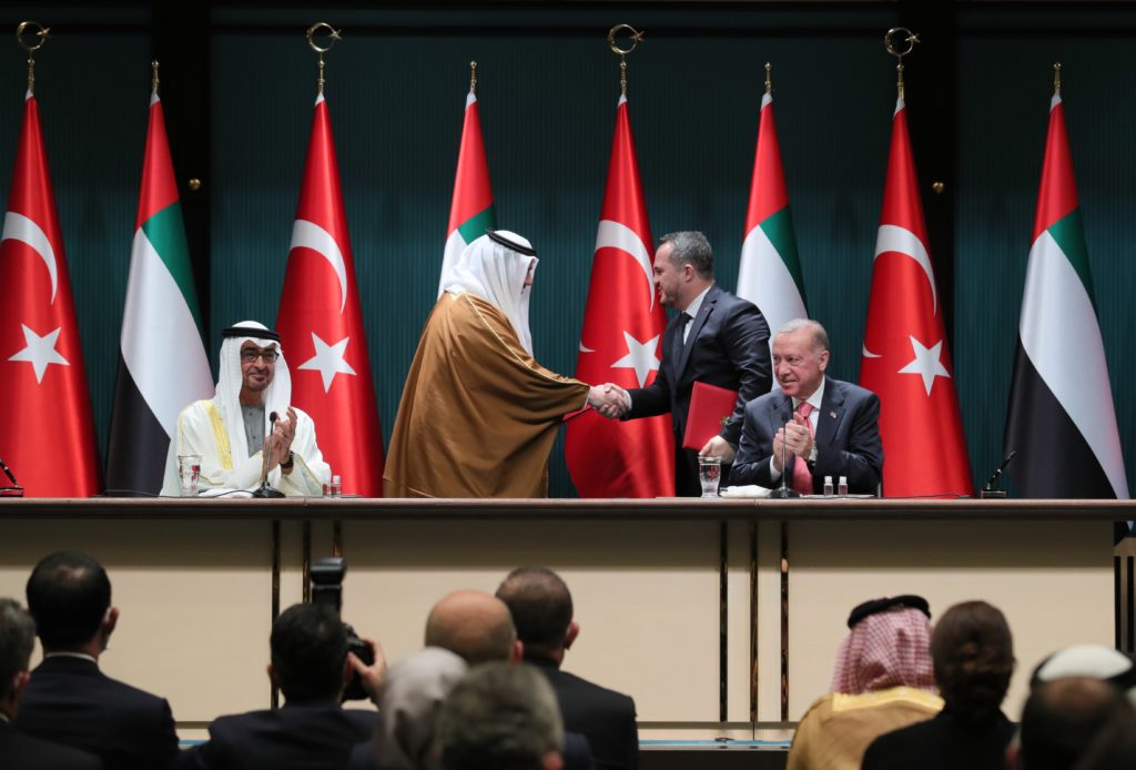 أردوغان تركيا بن زايد الإمارات