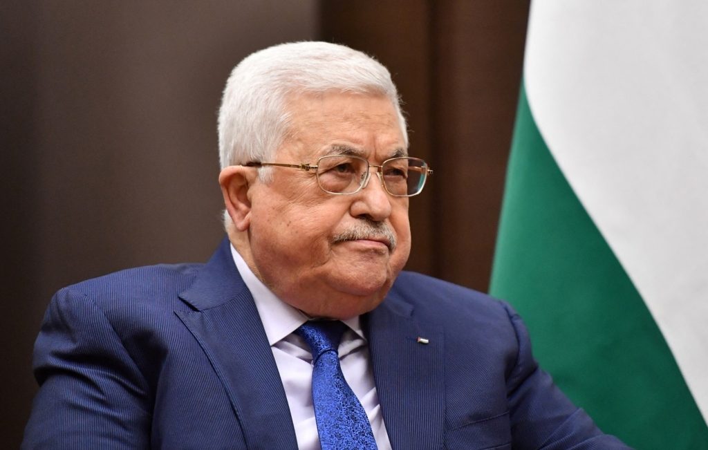 محمود عباس غانتس فلسطين إسرائيل