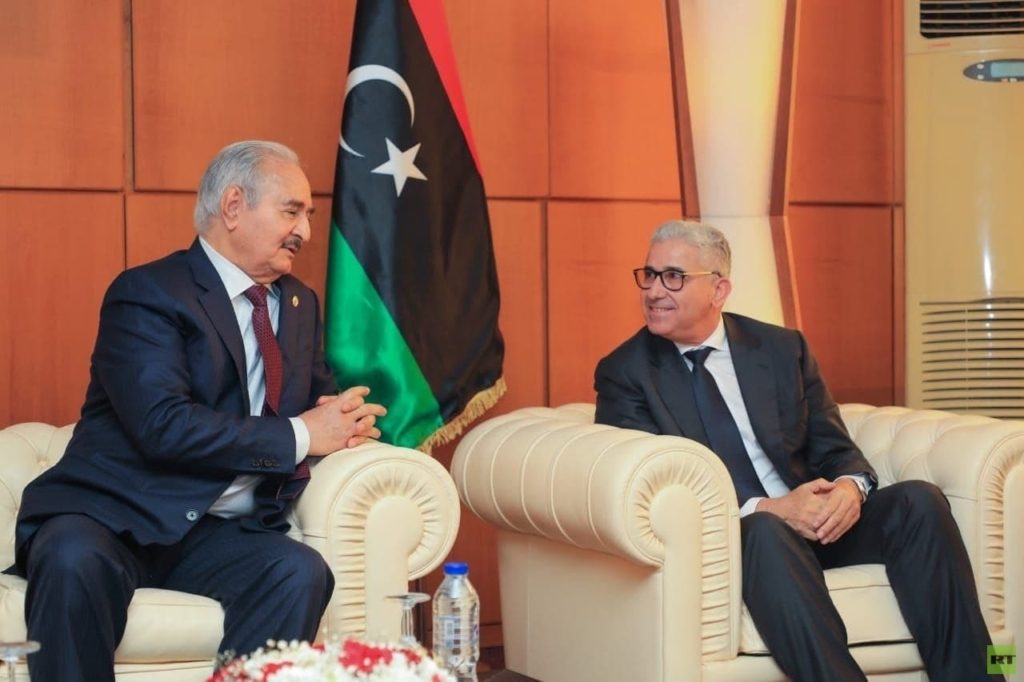 لقاء باشاغا وحفتر في بنغازي، في بنغازي على هامش انتخابات ليبيا/ RT