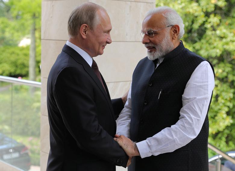 بوتين مودي روسيا الهند الهند روسيا عقوبات 