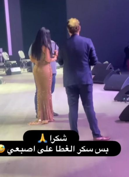 Instagram/ يبدو أنّ الفنانة اللبنانية هيفاء وهبي تعرضت لحادث بسيط أثناء استلامها جائزة التكريم