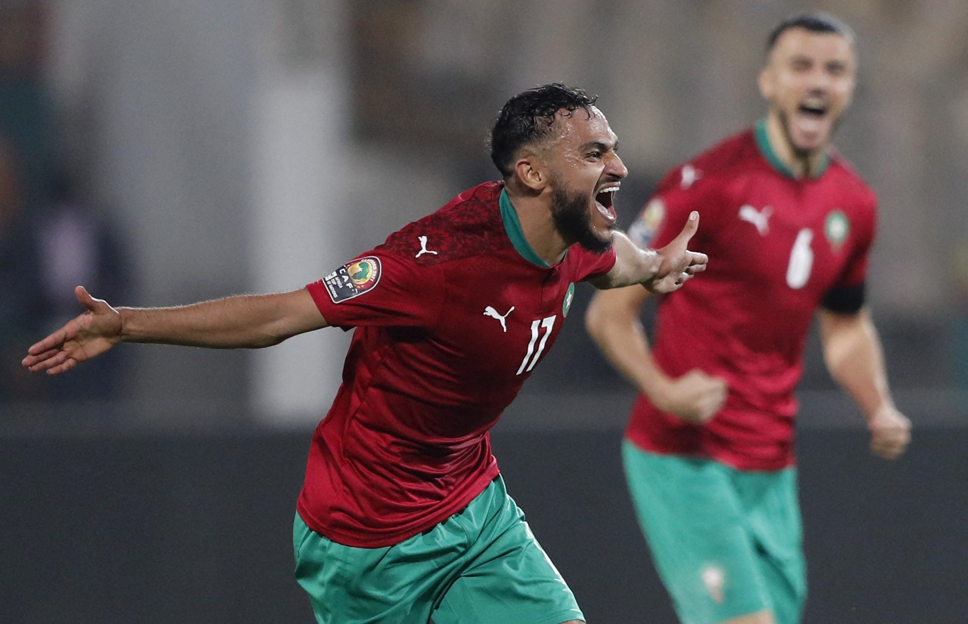 بوفال سجل هدف فوز المغرب على غانا (رويترز)