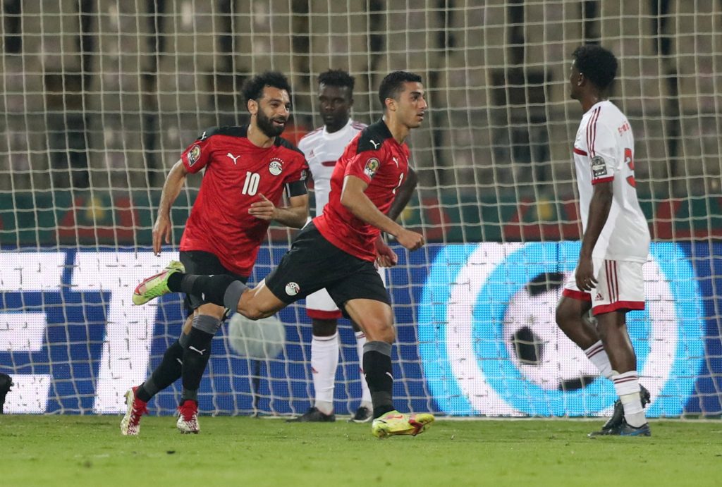 محمد عبدالمعنم سجل هدف فوز مصر على السودان في أمم إفريقيا (رويترز)