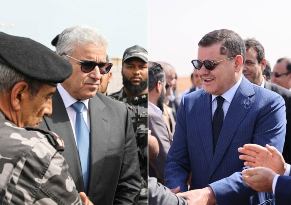 تشهد ليبيا اليوم نزاعاً على هوية الحكومة الشرعية بين عبدالحميد الدبيبة وفتحي باشاغا، تعبيرية طرابلس AA