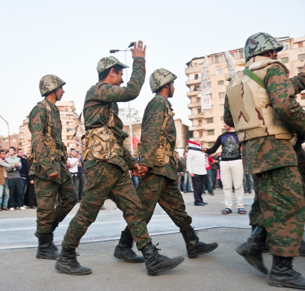 العسكر في مصر، الجيش المصري، ثورة يناير 2011، التحرير