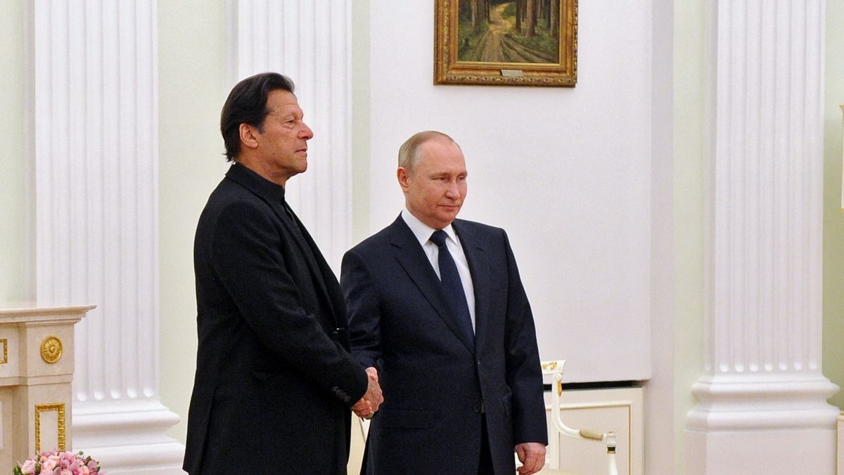 عمران خان في ضيافة فلاديمير بوتين - الكرملين