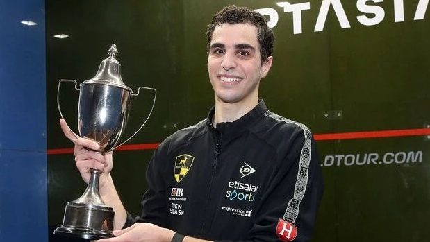 اللاعب المصري الفائز ببطولة أوبتاسيا للأسكواش يدعو لدعم القضية الفلسطينية على غرار الدعم الغربي لأوكرانيا