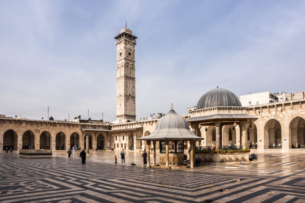 إعادة افتتاح الجامع الأموي الكبير في حلب بعد ترميمه