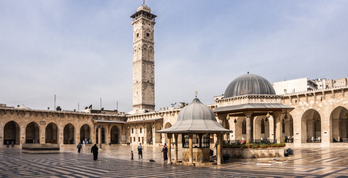 إعادة افتتاح الجامع الأموي الكبير في حلب بعد ترميمه