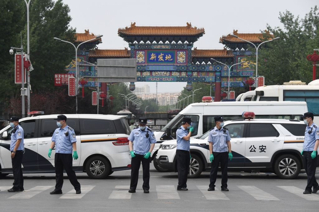 الصين احتجاجات الشرطة الصينية