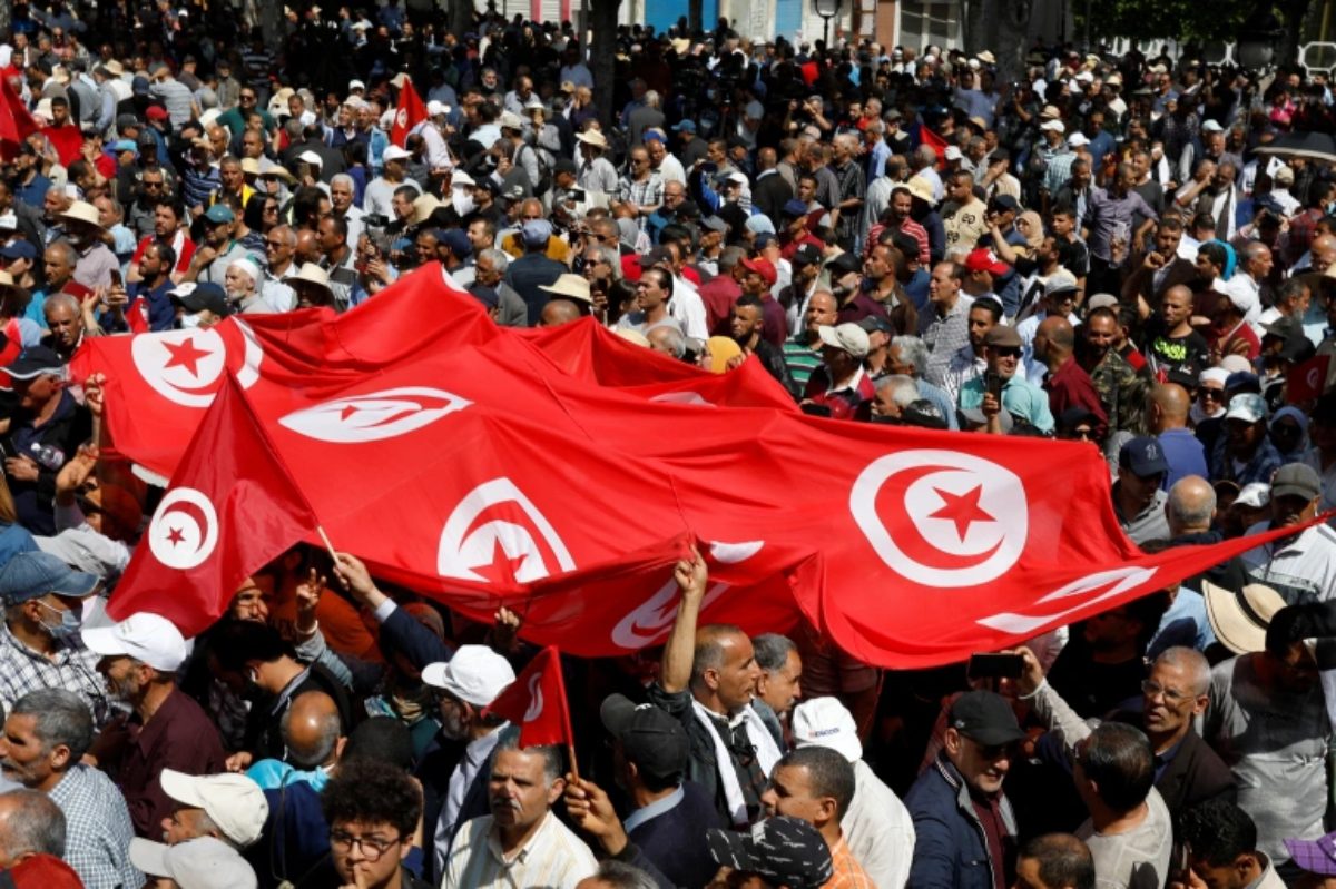 تظاهرات في تونس ضد إجراءات ودستور الرئيس قيس سعيد/ رويترز