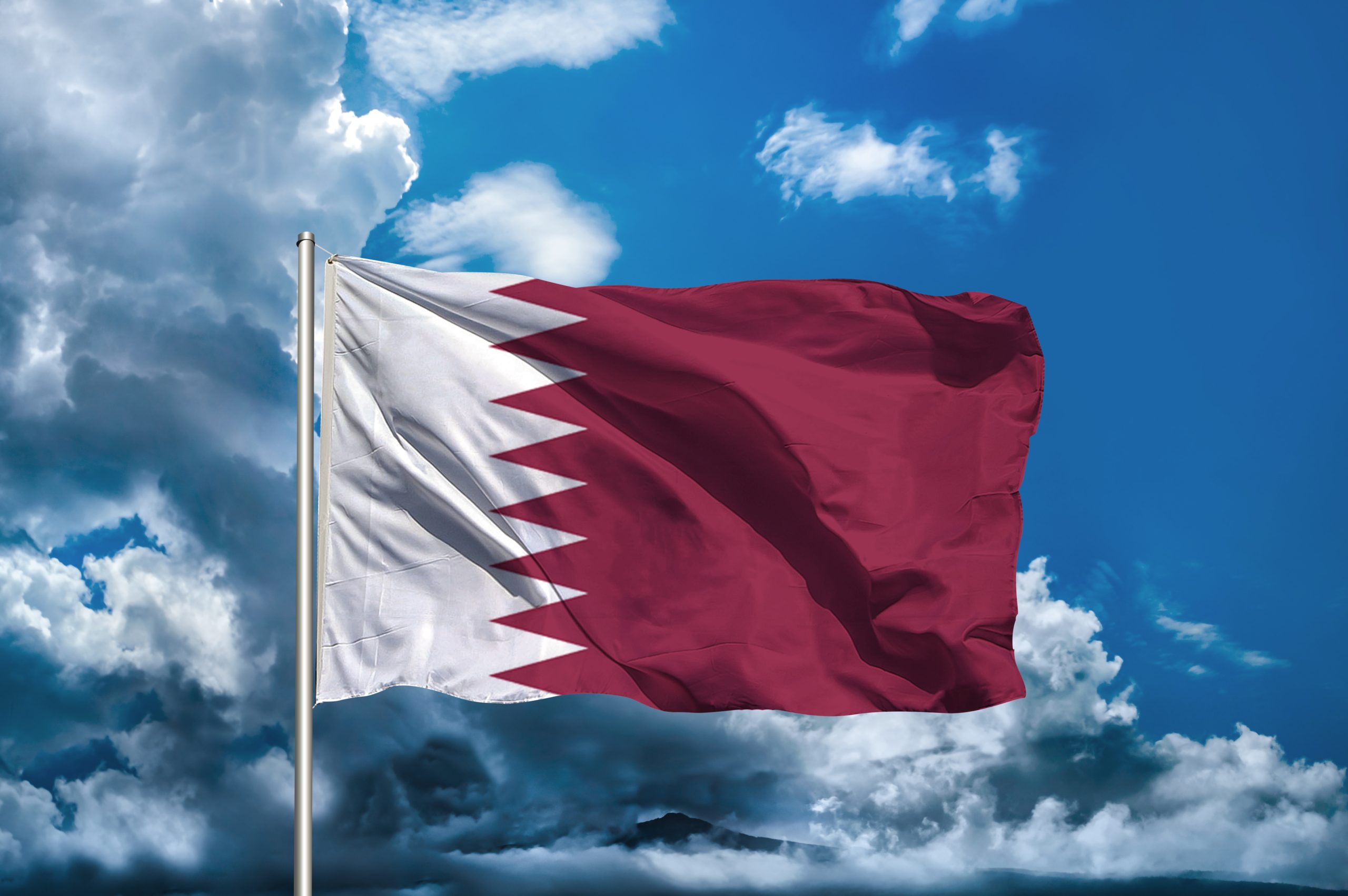 Shutter Stock/ اللون العنابي في العلم القطري
