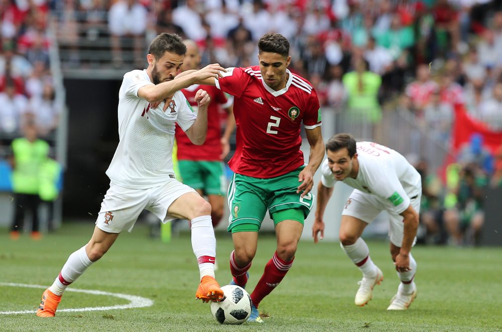 أشرف حكيمي في مونديال روسيا 2018 /Shutterstock 