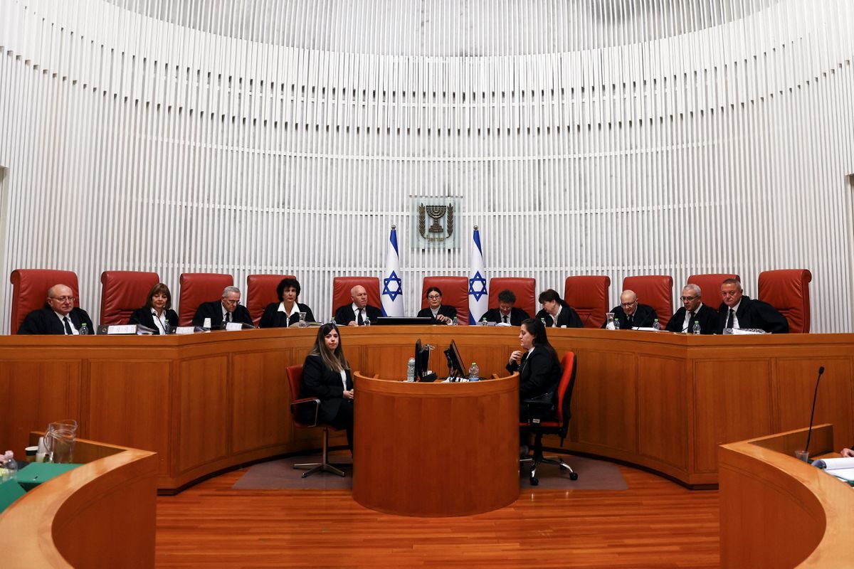 كانت المحكمة العليا في بعض الحالات تعارض قرارات الحكومة الإسرائيلية ضد الفلسطينيين /رويترز