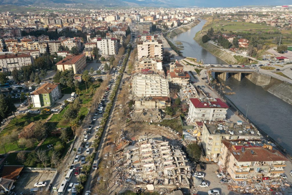 زلزال كهرمان مرعش تركيا صور أقمار صناعية 
