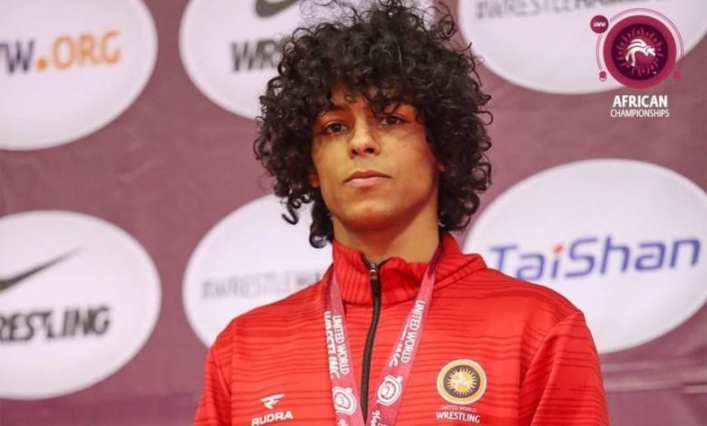 الرأحمد بغدودة، لاعب منتخب المصارعة الرومانية المصري - وسائل التواصل الاجتماعي