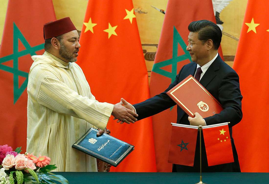 ملك المغرب والرئيس الصيني